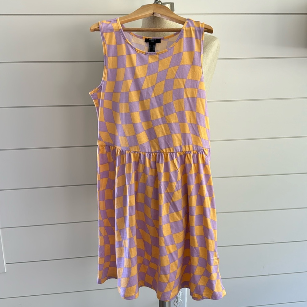 ⚡️Checkered Jersey Dress
